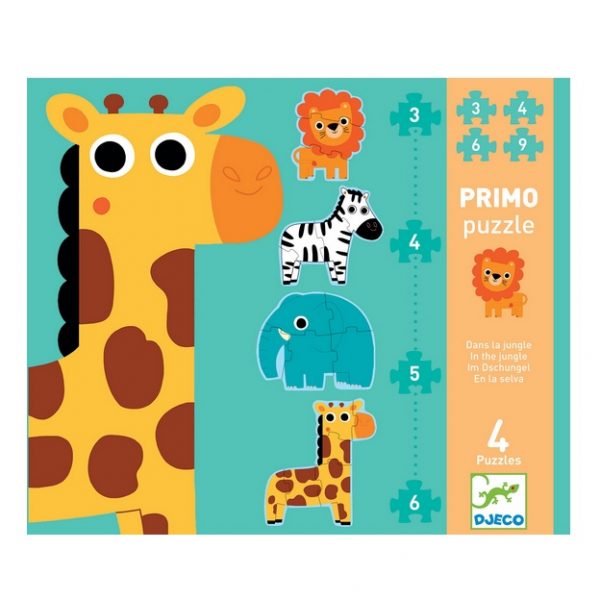 Djeco: puzzle progresywne dżungla 2+