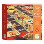 Djeco: MEGA puzzle ulice + znaki drogowe 3+