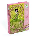 Djeco: zestaw ART z brokatem suknie 7+