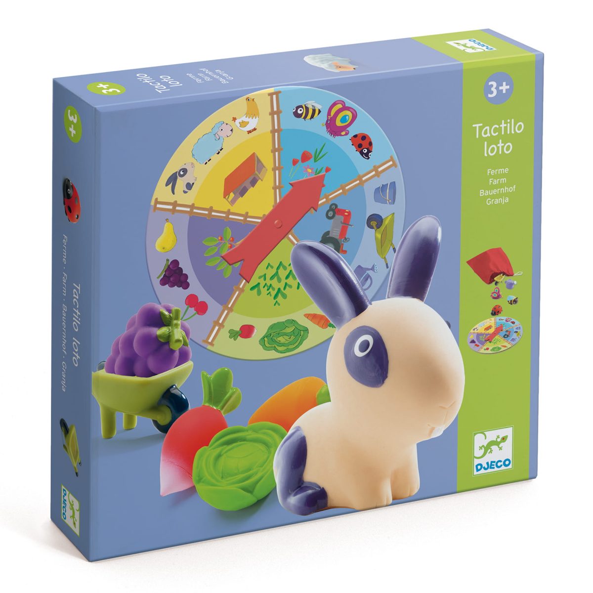 Djeco: Gra sensoryczna lotto FARMA 3+ - obrazek 1