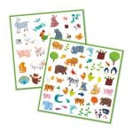 Djeco: zestaw naklejek ZWIERZĄTKA - obrazek 2