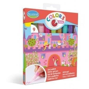 aladine: flamastry żel z brokatem pastel