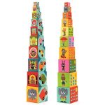 djeco: wieża z klocków pojazdy 12m+