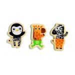 djeco: magnesy puzzle dżungla 2+