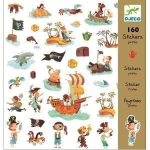 djeco: Naklejki piraci 4+