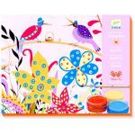 djeco: zestaw z farbami ogród saszy 7+