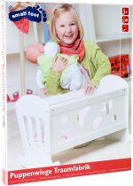 SMALL FOOT: drewniana kołyska / łóżeczko dla lalki - obrazek 2