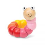 Bigjigs: motoryczny robaczek Wiggly Worm RÓŻOWY