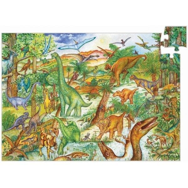 djeco: Puzzle dinozaury 100 el. 5+