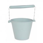 Scrunch: składane wiaderko silikonowe do wody i piasku BŁĘKITNY