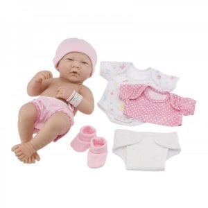 berenguer: La Newborn - Lalka Bobas z ubrankami