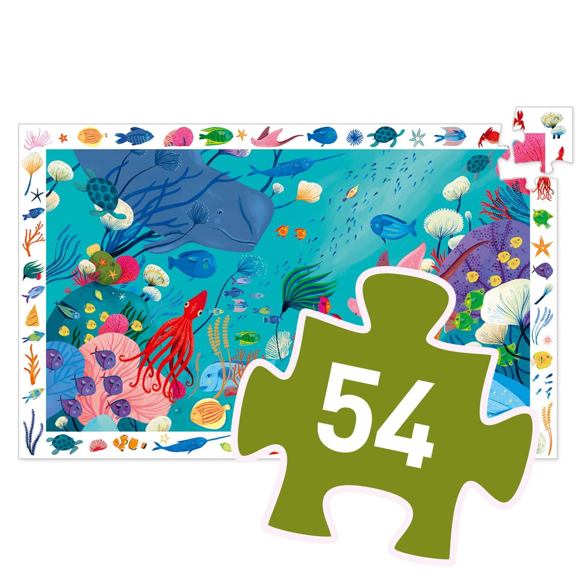 Djeco: Puzzle obserwacyjne OCEAN 54 el. - obrazek 4