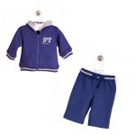 PICCOLO TESORO: granatowy dresik, 68cm