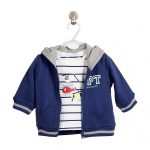 PT: granatowy dresik, 68cm / 6m