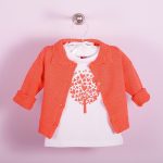 PT: koralowy sweterek, 74cm / 9m