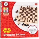 Bigjigs: drewniane warcaby i szachy - obrazek 2