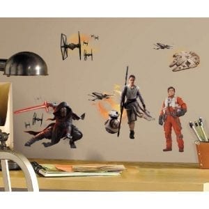 Roommates star wars VII naklejki ścienne wielokrotnego użytku