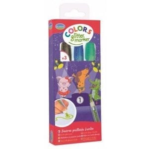 ALADINE Flamastry brokatowe Glitter Classic 3 szt.