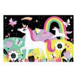 MUDPUPPY: Puzzle świecące w ciemności - Jednorożce 100 el. 5+