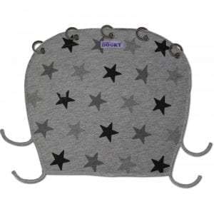 Dooky: Osłonka do wózka i fotelika Grey Stars