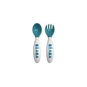 Beaba: Sztućce plastikowe w etui blue
