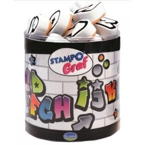 ALADINE: stemple ALFABET GRAFFITI