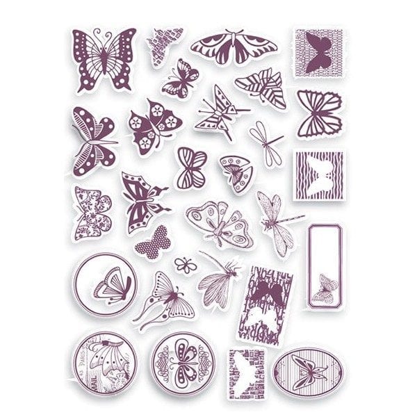 ALADINE: stemple scrapbooking MOTYLE