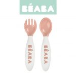 Beaba: Sztućce plastikowe w etui nude 8M+