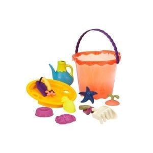 B.TOYS: zestaw do piasku shore thing papaya
