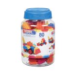 BRISTLE BLOCKS: 80 klocków jeżyków w słoju