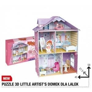 PUZZLE 3D domek ARTYSTKI