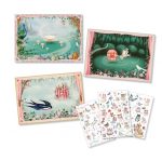 Djeco: ZESTAW ART kalkomanie kraina bajek 4+ - obrazek 2