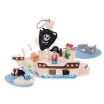 bigjigs: statek piracki drewniany