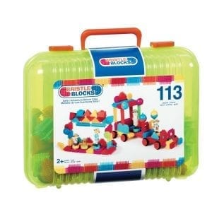 BRISTLE BLOCKS: KLOCKI JEŻYKI W WALIZCE - ZESTAW 113 ELEMENTÓW SAFARI DELUXE