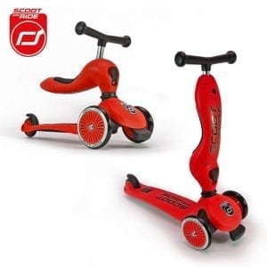 SCOOTANDRIDE Highwaykick 2w1 Jeździk i hulajnoga 1-5 lat Red