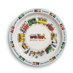 Tyrrell Katz: pociągi - talerz z melaminy