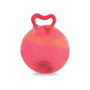 b.toys: piłka skoczek z kulkami Hop n’ Glow czerwona