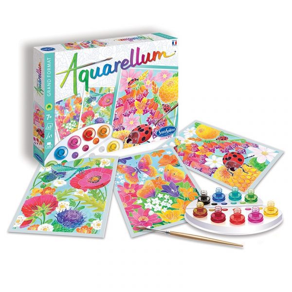 SentoSphere: zestaw art Aquarellum KWIATY 8+