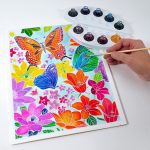 SentoSphere: zestaw art Aquarellum KWIATY 8+ - obrazek 2