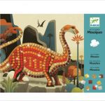 DJECO: zestaw art MOZAIKI DINOZAURY 4+
