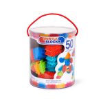 BRISTLE BLOCKS: Basic Builder Bucket – KLOCKI JEŻYKI – 50 el.