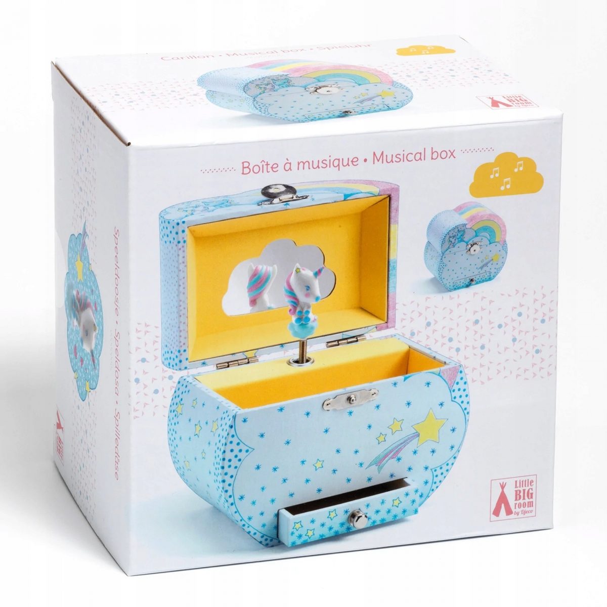 Djeco: Szkatułka z pozytywką MARZENIA JEDNOROŻCÓW - obrazek 3