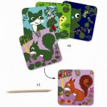 Djeco: Wydrapywanka dla maluchów ZWIERZĄTKA 3+ - obrazek 2