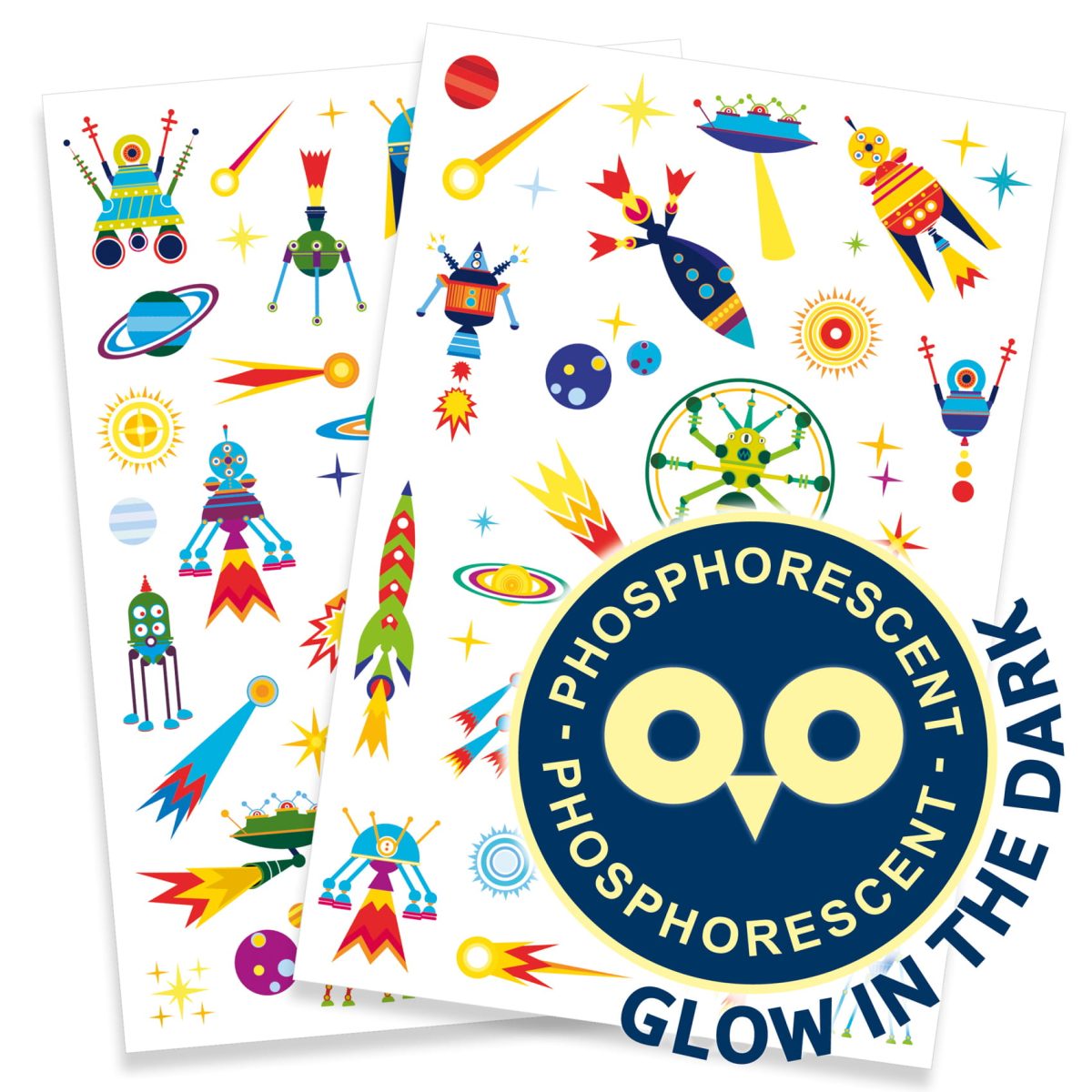 Djeco: tatuaże świecące KOSMOS 3+ - obrazek 2