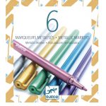 Djeco: flamastry METALICZNE 6 szt. 4+