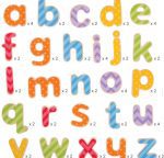 BIGJIGS: drewniane magnesy LITERY małe 63 el. - obrazek 3