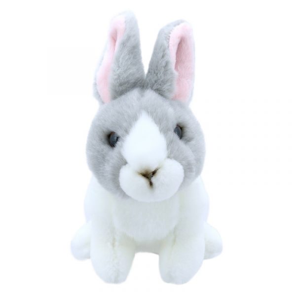 Puppet Company: królik biało - szary 15cm
