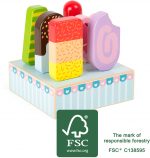 SMALL FOOT: Zestaw drewnianych lodów do cukierni - obrazek 4