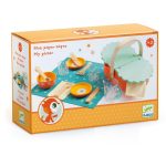 Djeco: Drewniany koszyk piknikowy z akcesoriami 3+