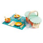 Djeco: Drewniany koszyk piknikowy z akcesoriami 3+ - obrazek 2